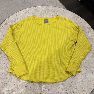 GAP Sweats Waffle Knit Crewneck